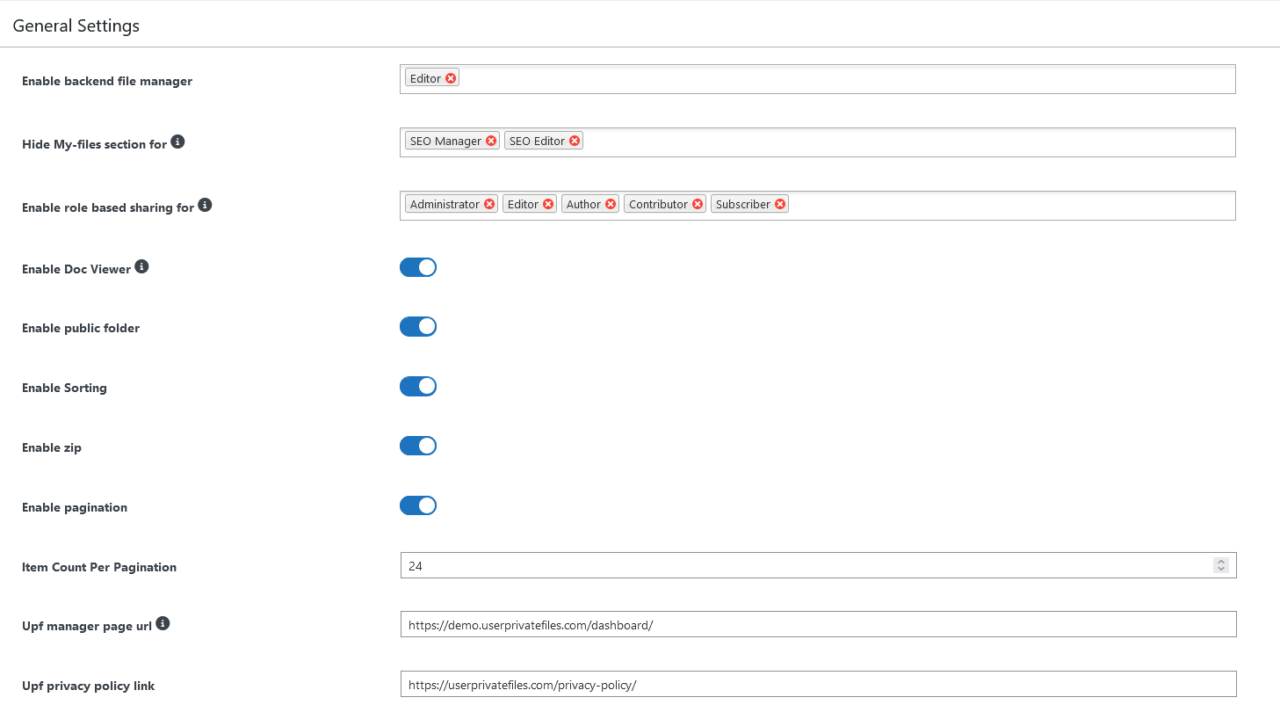 Configure Plugin Settings