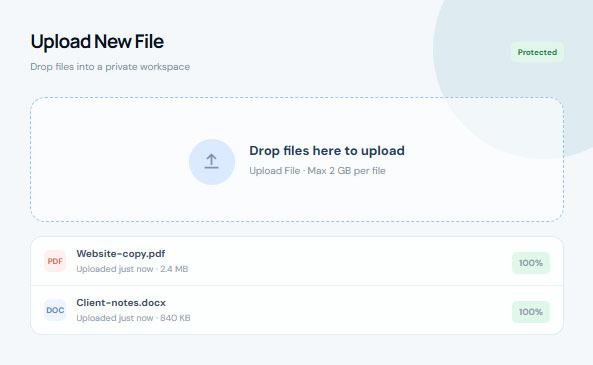 User Private Files - File Upload User Private Files - File Upload